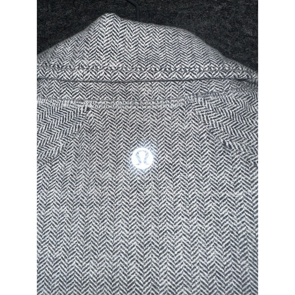 Lululemon Asana Herringbone Full Zip Athletic Women's Jacket Sz 6 - Picture 9 of 10